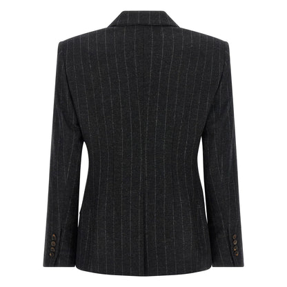 Brunello Cucinelli Gray Virgin Wool Blazer