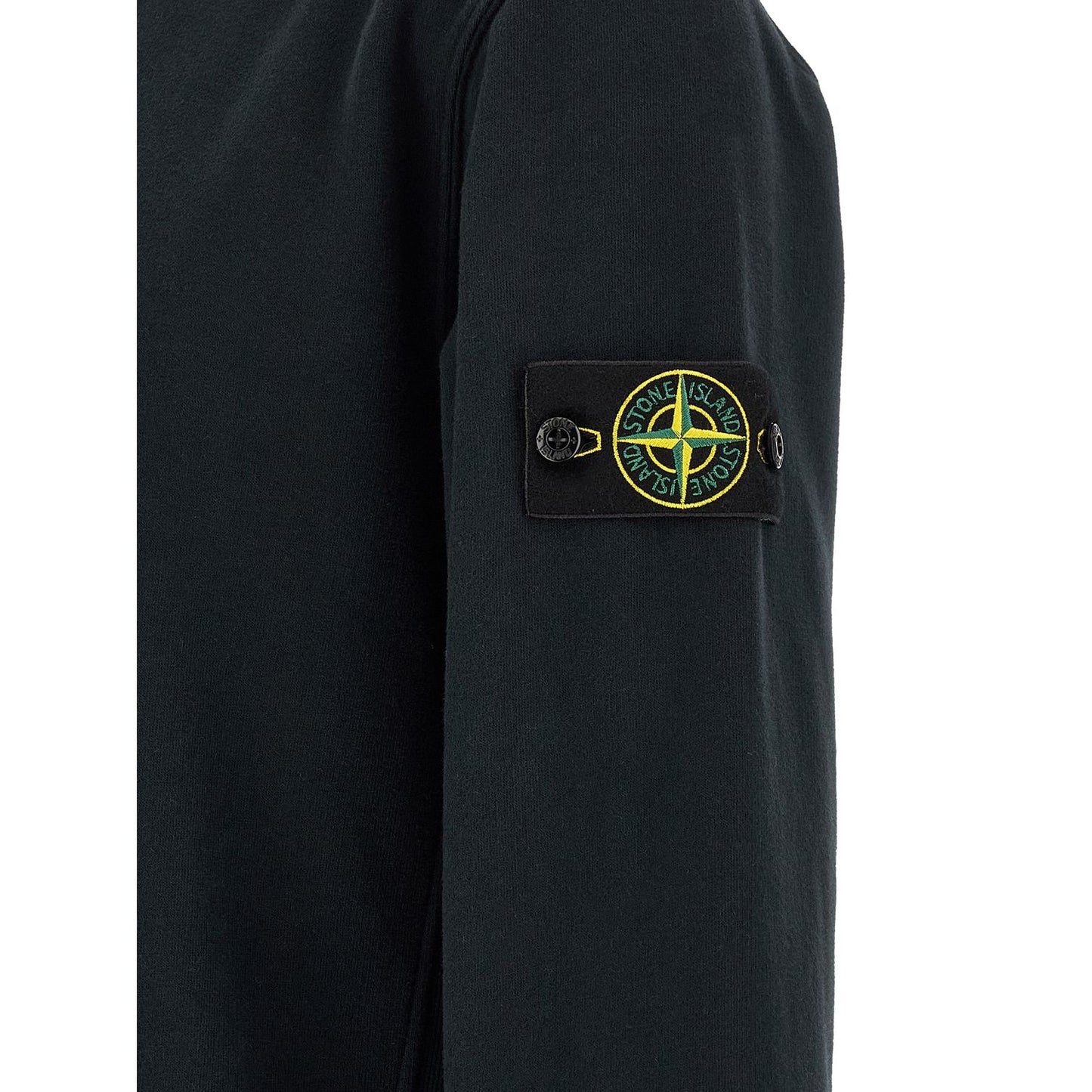 Stone Island Blue Cotton Sweatshirt