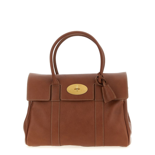 Mulberry Brown Calfskin Shoulder Bag