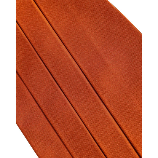 Dolce & Gabbana Orange 100% Silk Belt Waist Cummerbund