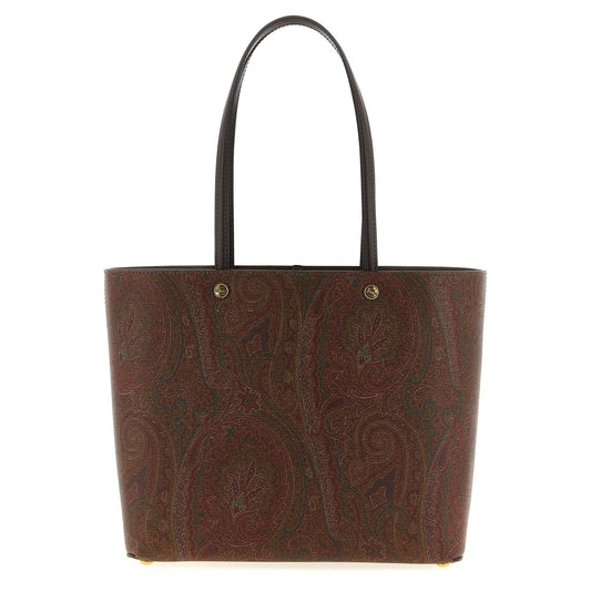 Etro Brown Cotton Tote Bag