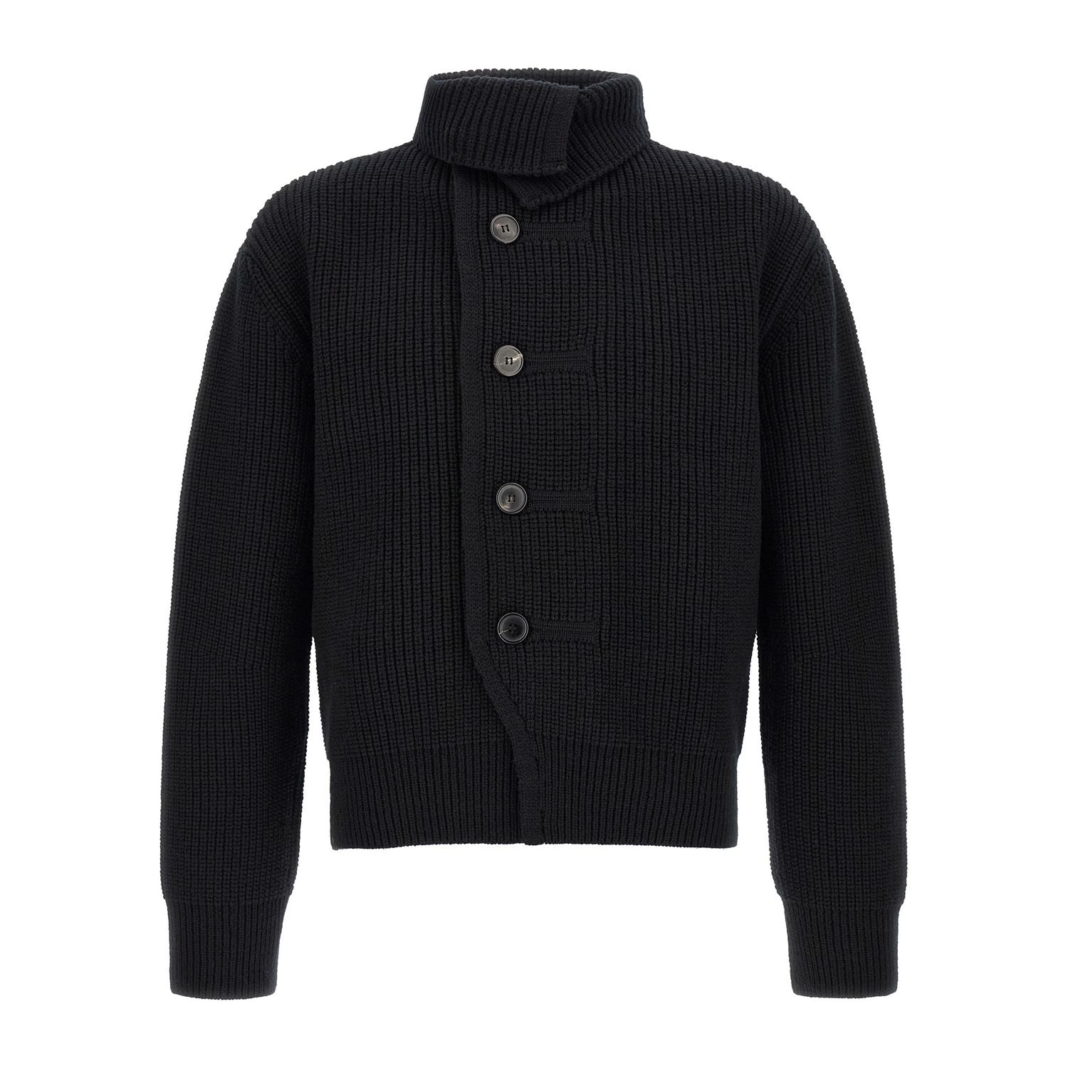 Dries Van Noten Blue Wool Cardigan