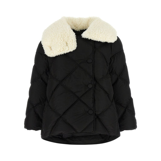 IENKI IENKI Black Nylon Full-Length Jacket