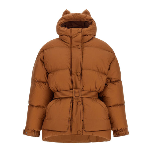 IENKI IENKI Brown Nylon Full-Length Jacket