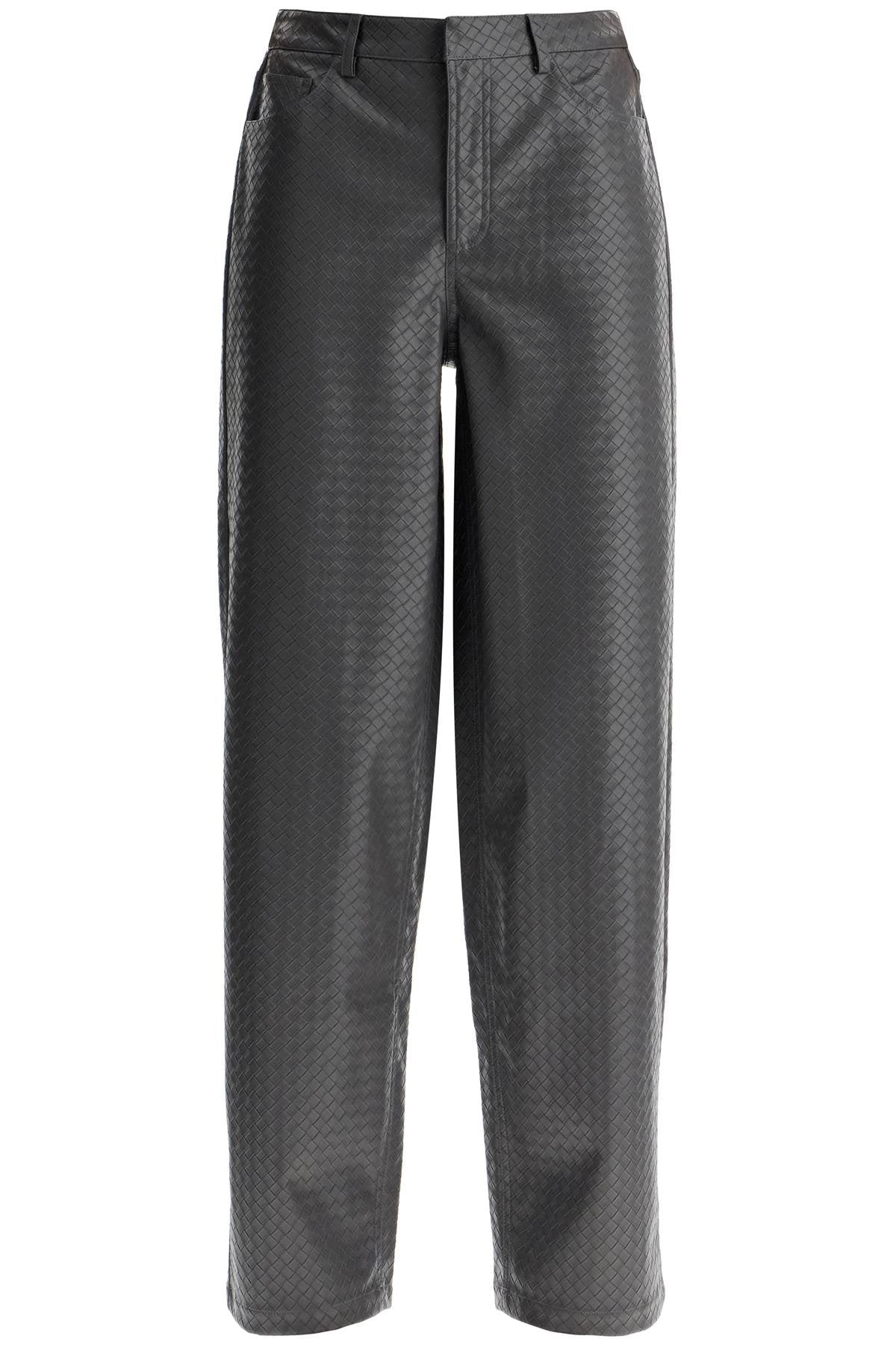 Rotate Rotate wide woven patterned trousers with a