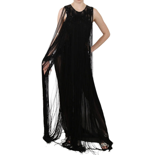 John Richmond Sheer Sequined Maxi Elegance Dress John Richmond