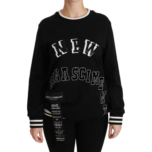 Dolce & Gabbana Black Rinascimento #DGmillennials Sweater Dolce & Gabbana