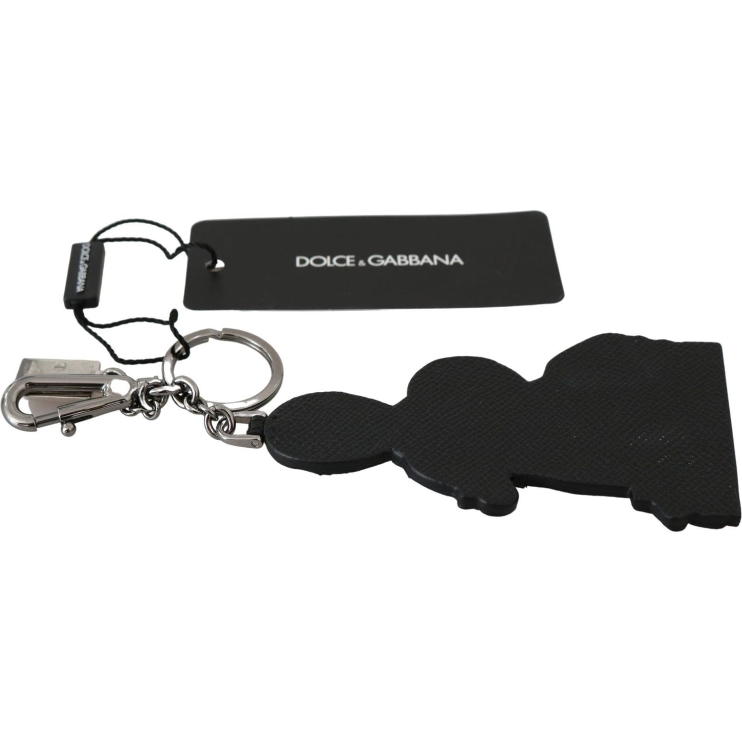 Dolce & Gabbana Elegant Trio-Tone Leather Keychain Keychain Dolce & Gabbana