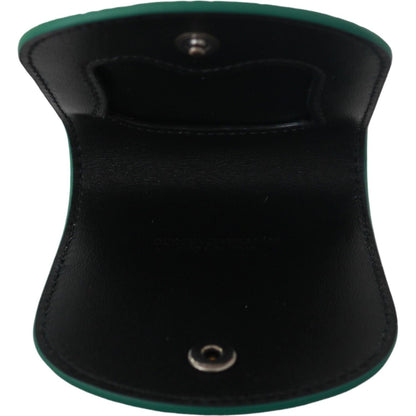 Dolce & Gabbana Green Exotic Skins Condom Case Holder Wallet Dolce & Gabbana