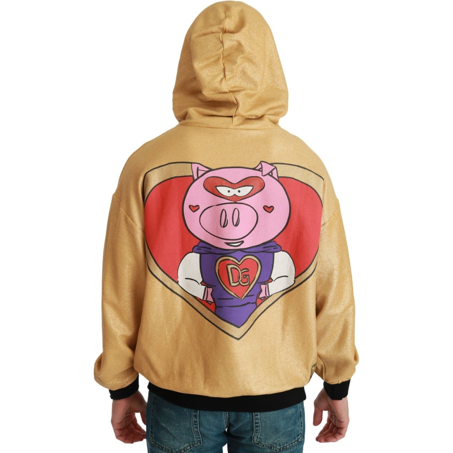 Dolce & Gabbana Gold Pig of the Year Hooded Sweater