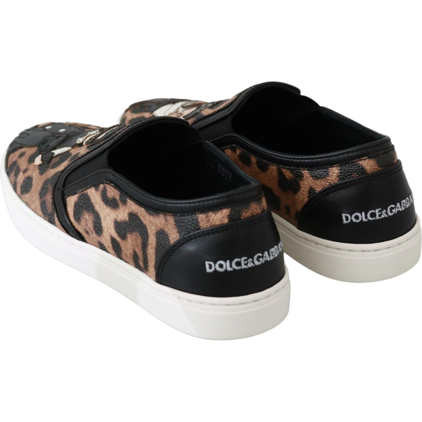 Dolce & Gabbana Chic Leopard Print Loafers for Elegant Comfort Dolce & Gabbana Gray