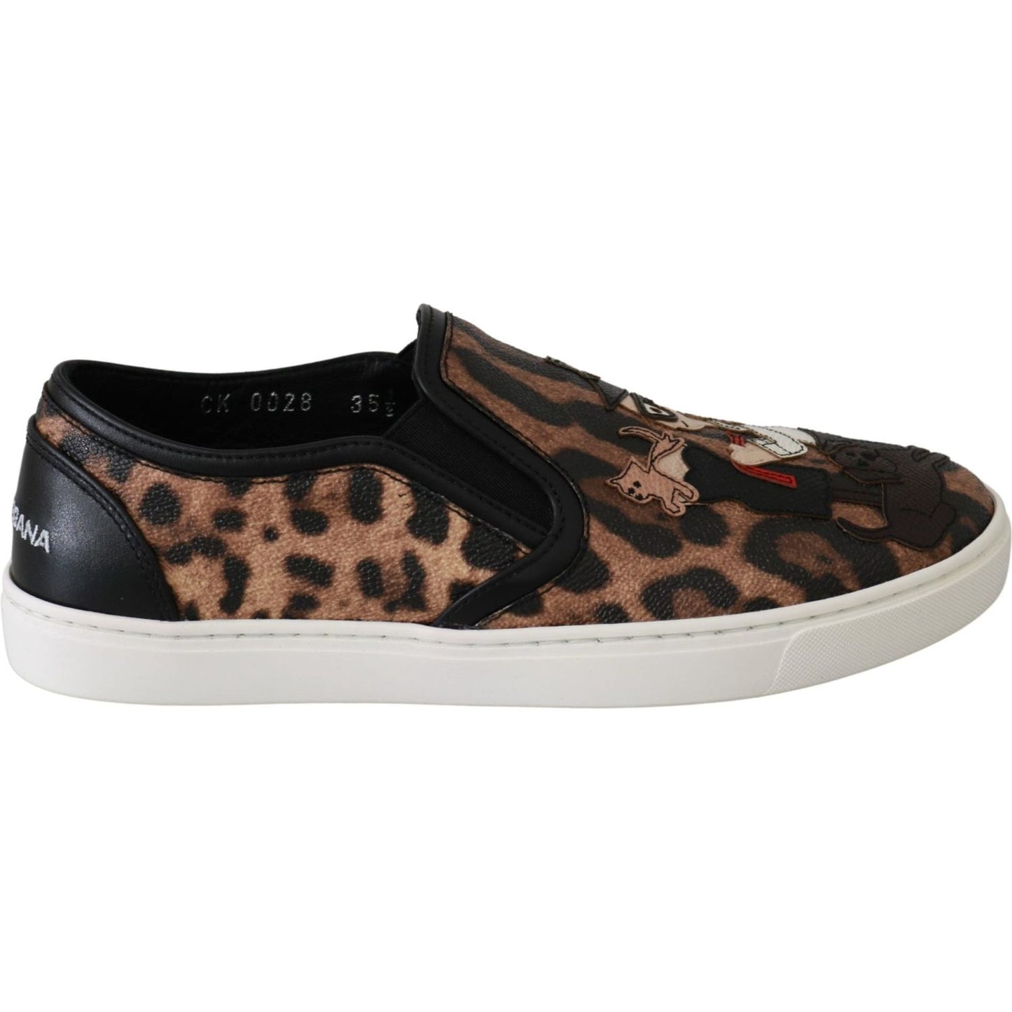 Dolce & Gabbana Chic Leopard Print Loafers for Elegant Comfort Dolce & Gabbana Light Gray