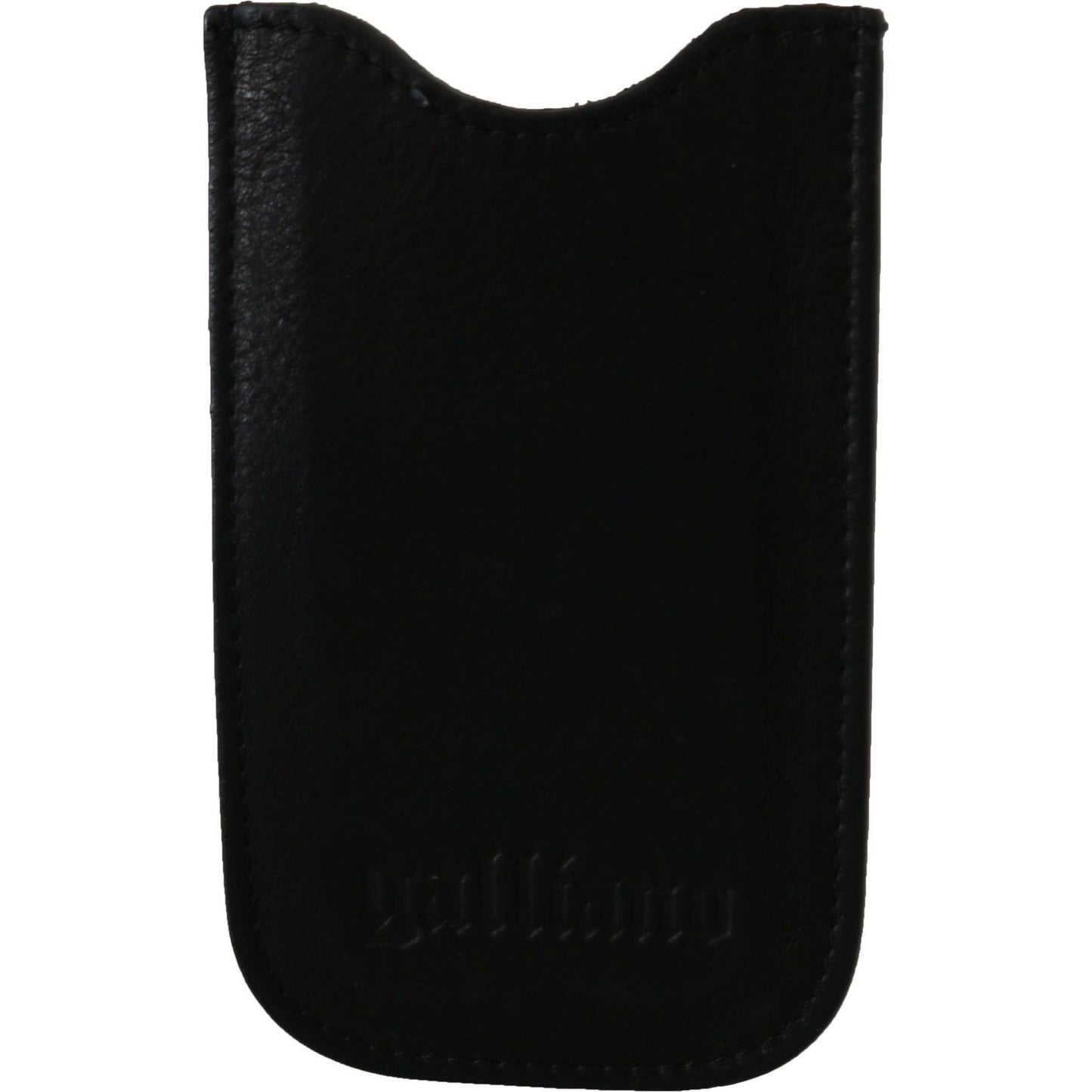 John Galliano Black Leather Multifunctional Men ID Bill Card Holder Wallet John Galliano