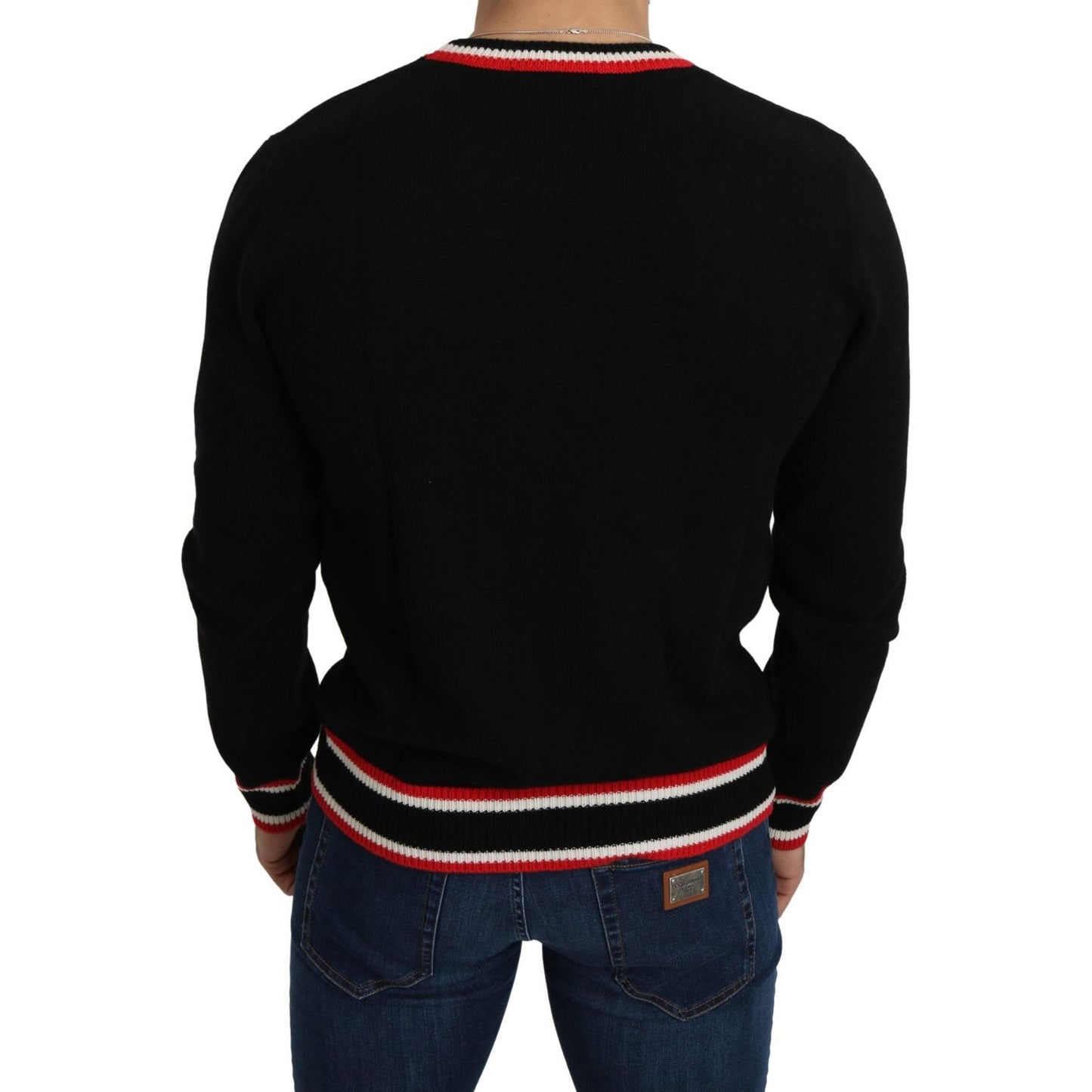 Dolce & Gabbana Black Cashmere Pig of the Year Pullover Sweater Dolce & Gabbana