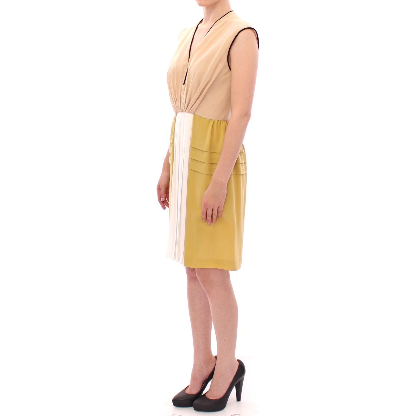 FILOS Multicolor Silk Sheath Dress Sleeveless FILOS