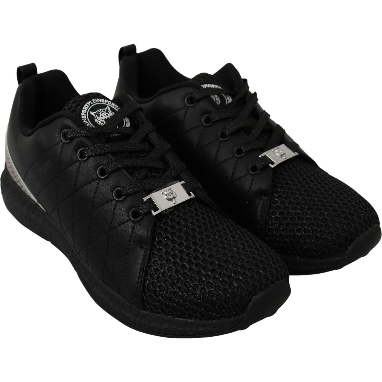 Philipp Plein Elegant Black Gisella Sneakers WOMAN SNEAKERS Philipp Plein