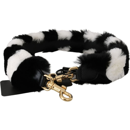 Dolce & Gabbana Elegant Fur Shoulder Strap Accessory Fur Scarves Dolce & Gabbana