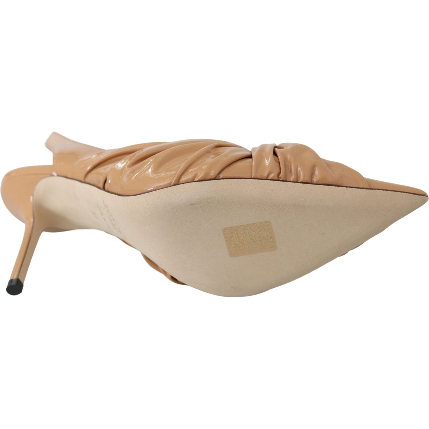 Jimmy Choo Elegant Pointed Toe Leather Pumps Shoes Jimmy Choo Rosy Brown