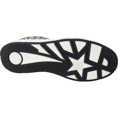 Jimmy Choo Silver Black Glitter Hawaii Sneakers