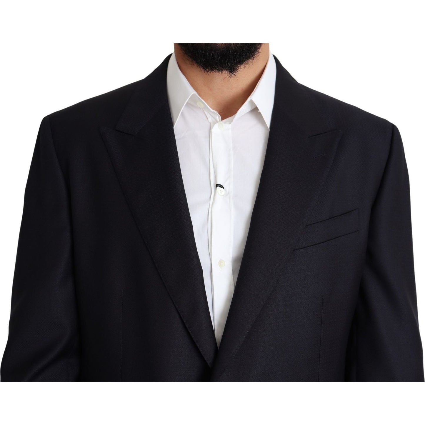 Dolce & Gabbana Elegant Black Virgin Wool Men's Blazer Dolce & Gabbana