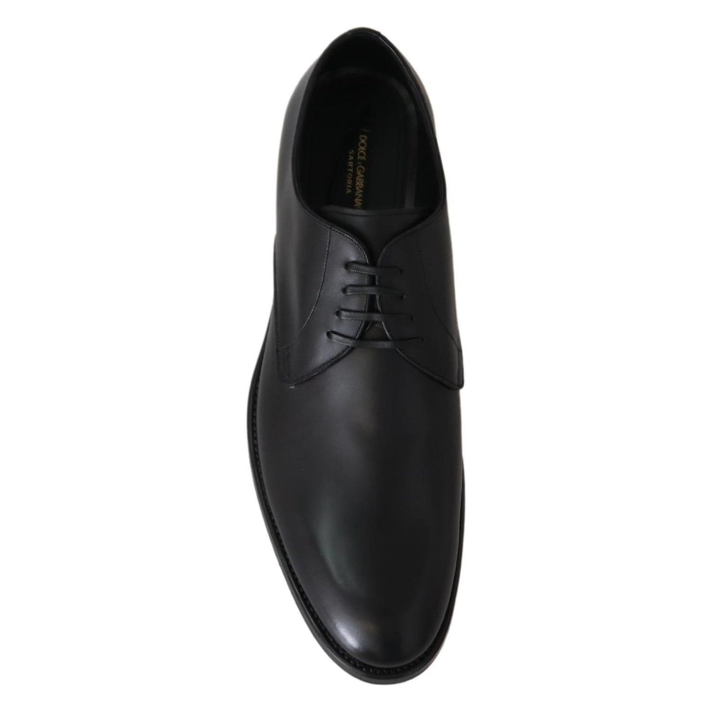 Dolce & Gabbana Black Leather SARTORIA Hand Made Shoes Dolce & Gabbana