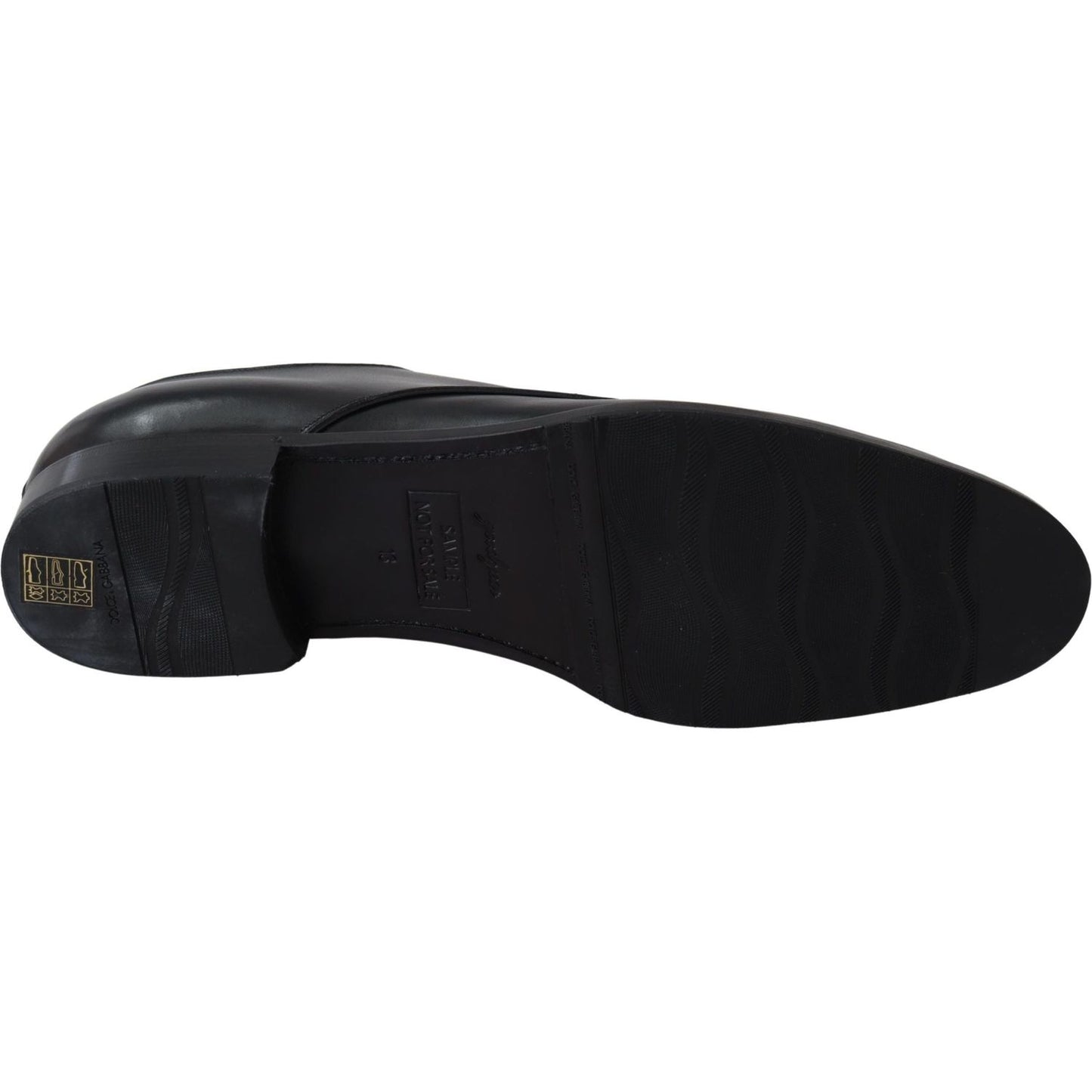 Dolce & Gabbana Black Leather SARTORIA Hand Made Shoes Dolce & Gabbana
