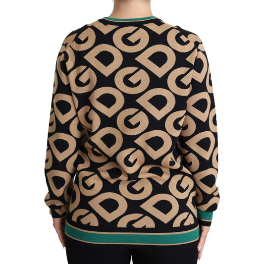 Dolce & Gabbana Elegant Multicolor Wool Blend Sweater Dolce & Gabbana