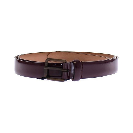Dolce & Gabbana Purple Leather Logo Cintura Gürtel Belt Dolce & Gabbana