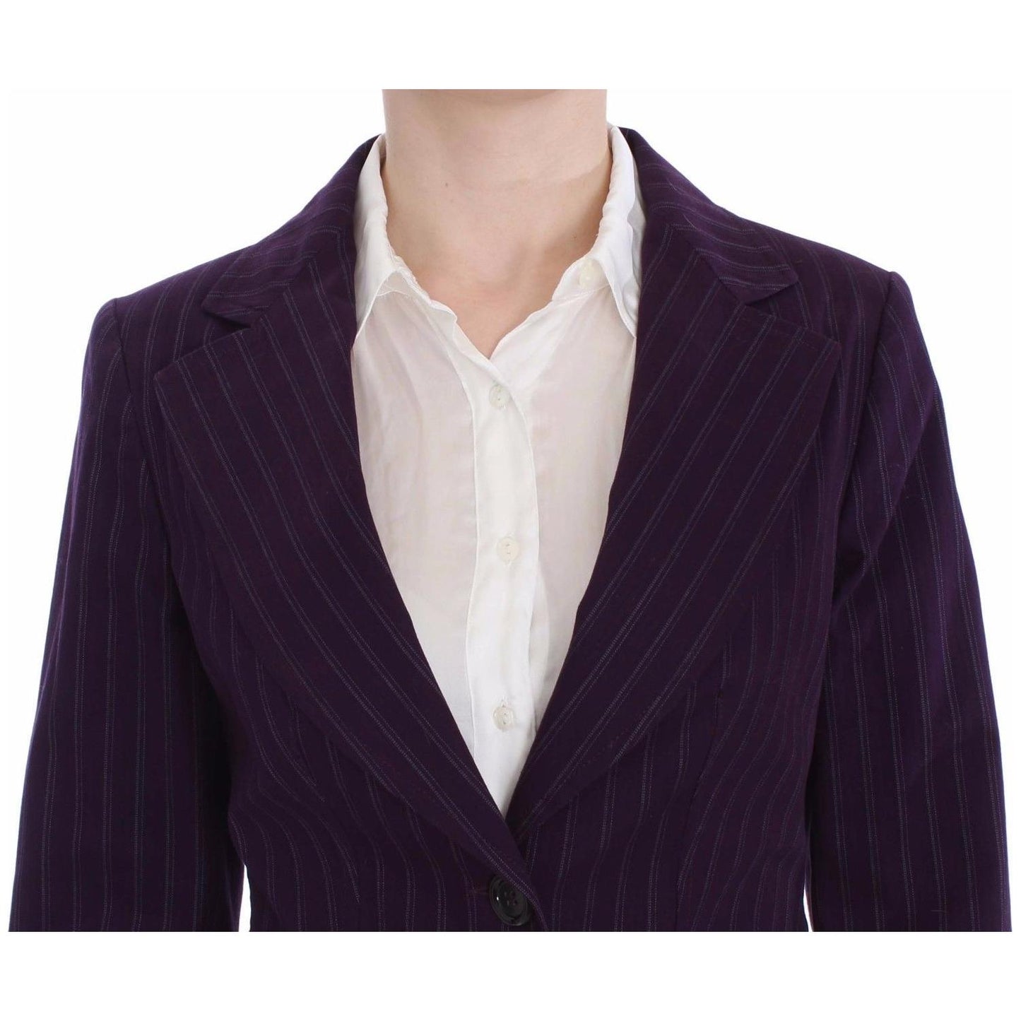 BENCIVENGA Elegant Striped Pant & Blazer Suit BENCIVENGA