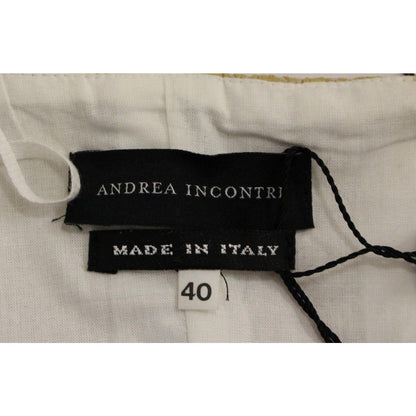 Andrea Incontri Beige Silk Cami Tank Top