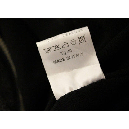 La Maison du Couturier Black Leather Jumpsuit