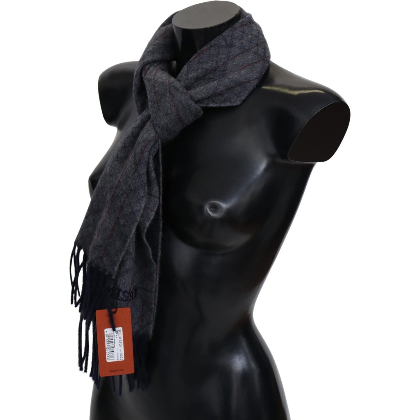 Missoni Elegant Striped Wool Scarf Missoni