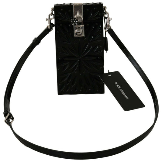 Dolce & Gabbana Black Crystal Plexiglass Cross Cigarette Case Holder Dolce & Gabbana