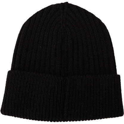 Dolce & Gabbana Black Wool Knit Women Winter Hat