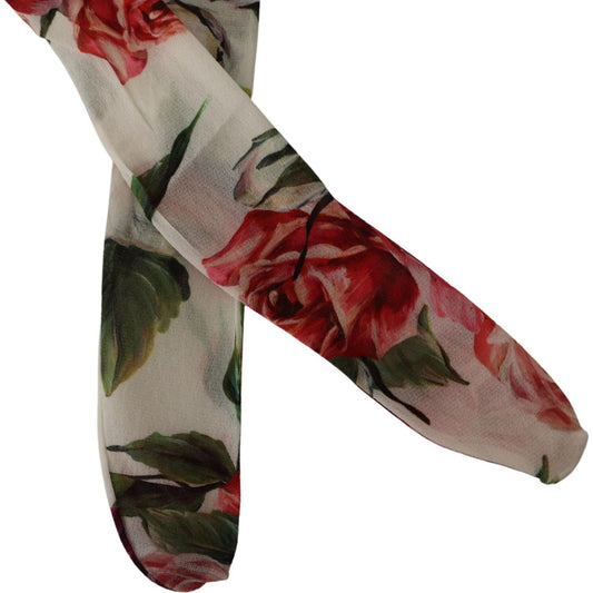 Dolce & Gabbana Floral Elegance Italian Nylon Tights WOMAN UNDERWEAR Dolce & Gabbana