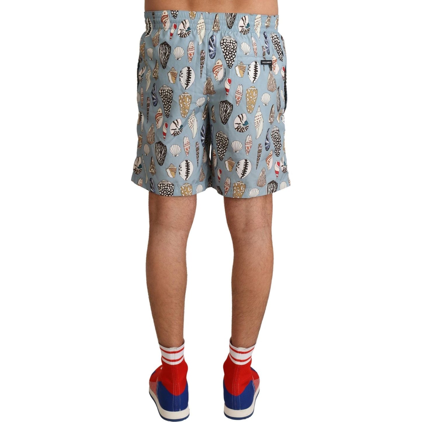 Dolce & Gabbana Elegant Seashell Print Swim Trunks Dolce & Gabbana