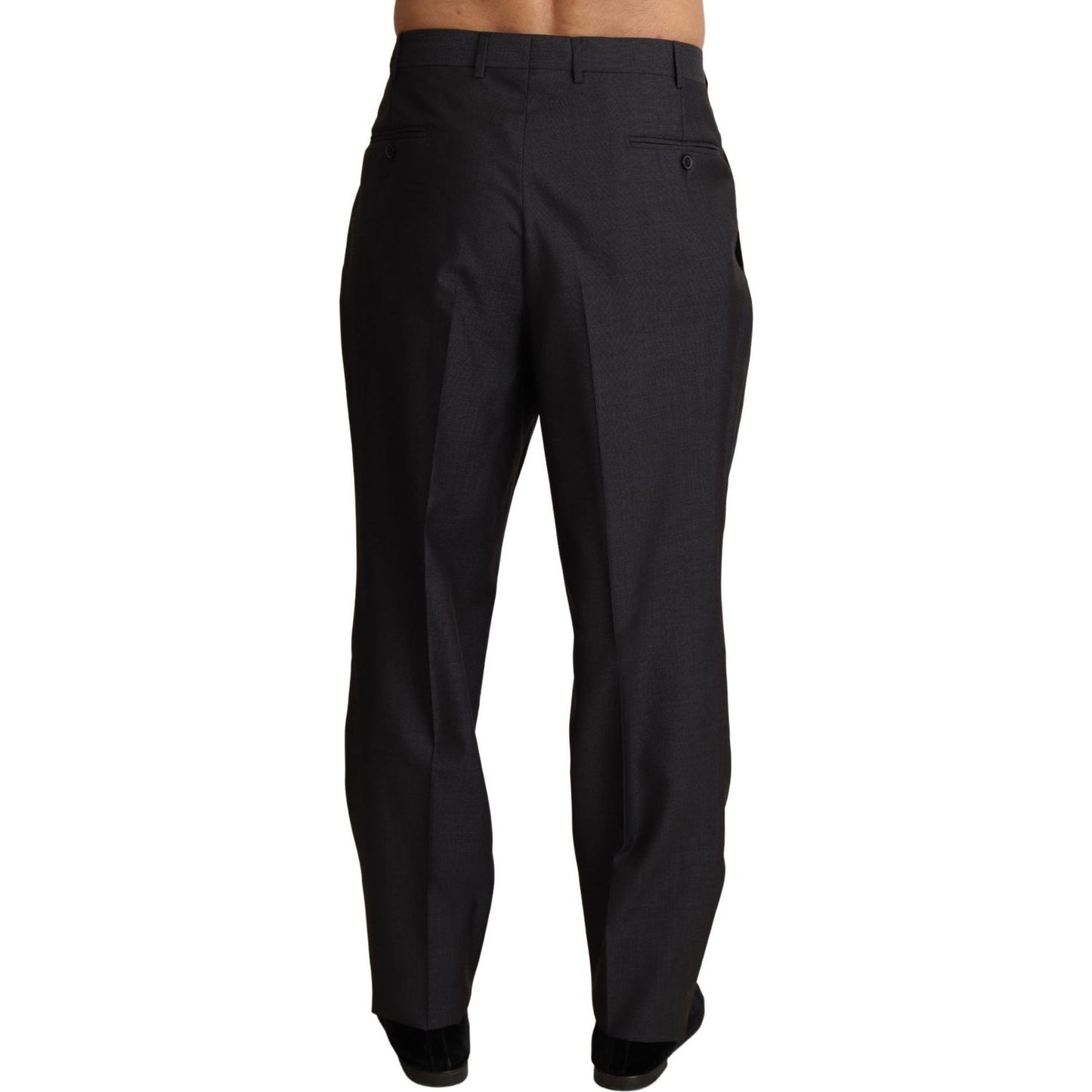 Dolce & Gabbana Elegant Gray Skinny Dress Trousers MAN TROUSERS Dolce & Gabbana