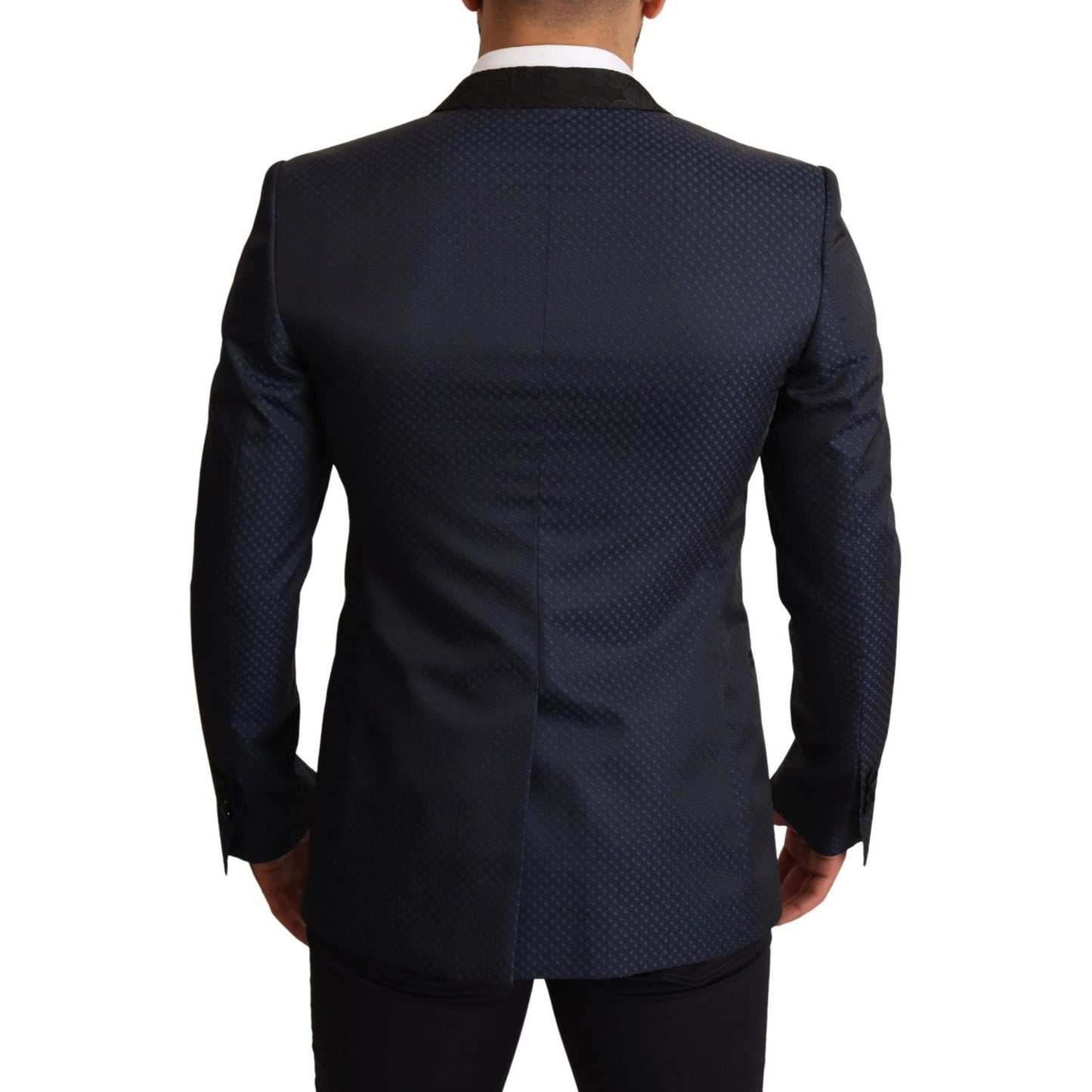 Dolce & Gabbana Blue Wool Slim Fit MARTINI Blazer Jacket