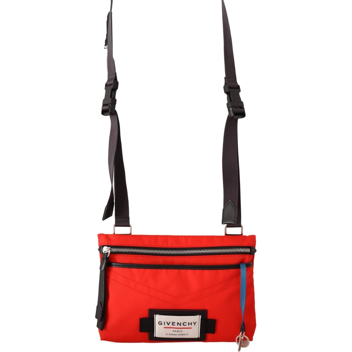 Givenchy Red Polyamide Downtown Flat Crossbody Bag Givenchy