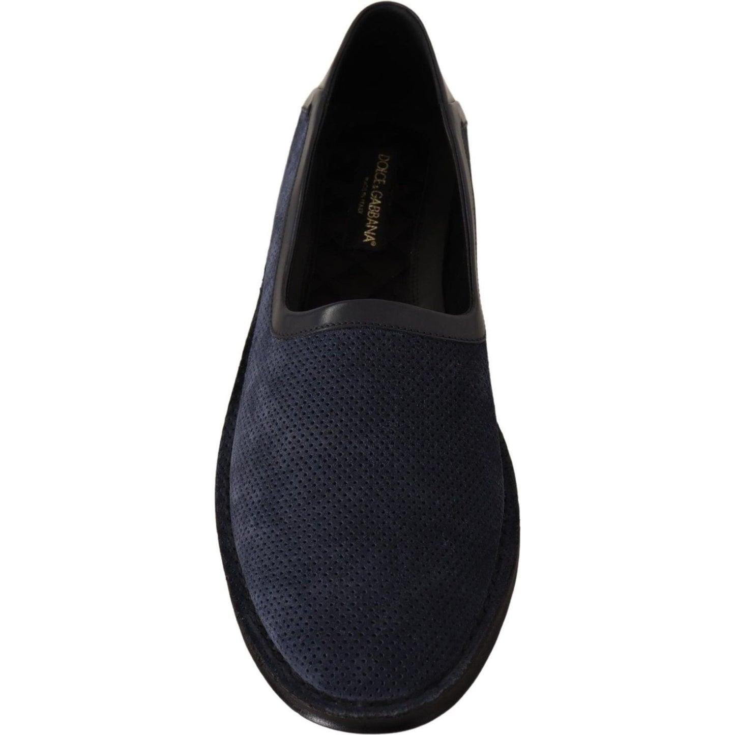 Dolce & Gabbana Elegant Perforated Leather Loafers MAN LOAFERS Dolce & Gabbana