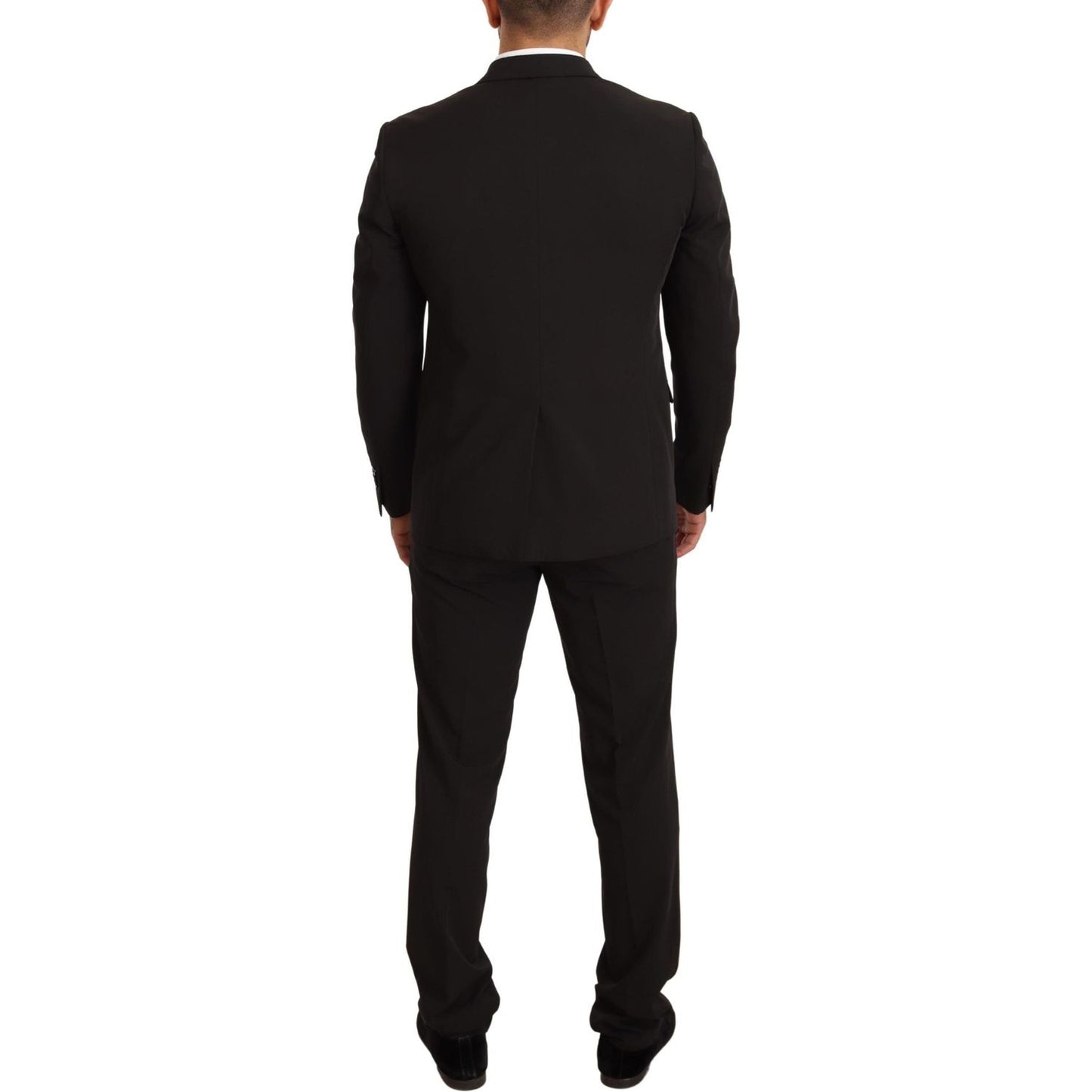 Domenico Tagliente Elegant Black Slim Fit Two-Piece Suit Domenico Tagliente