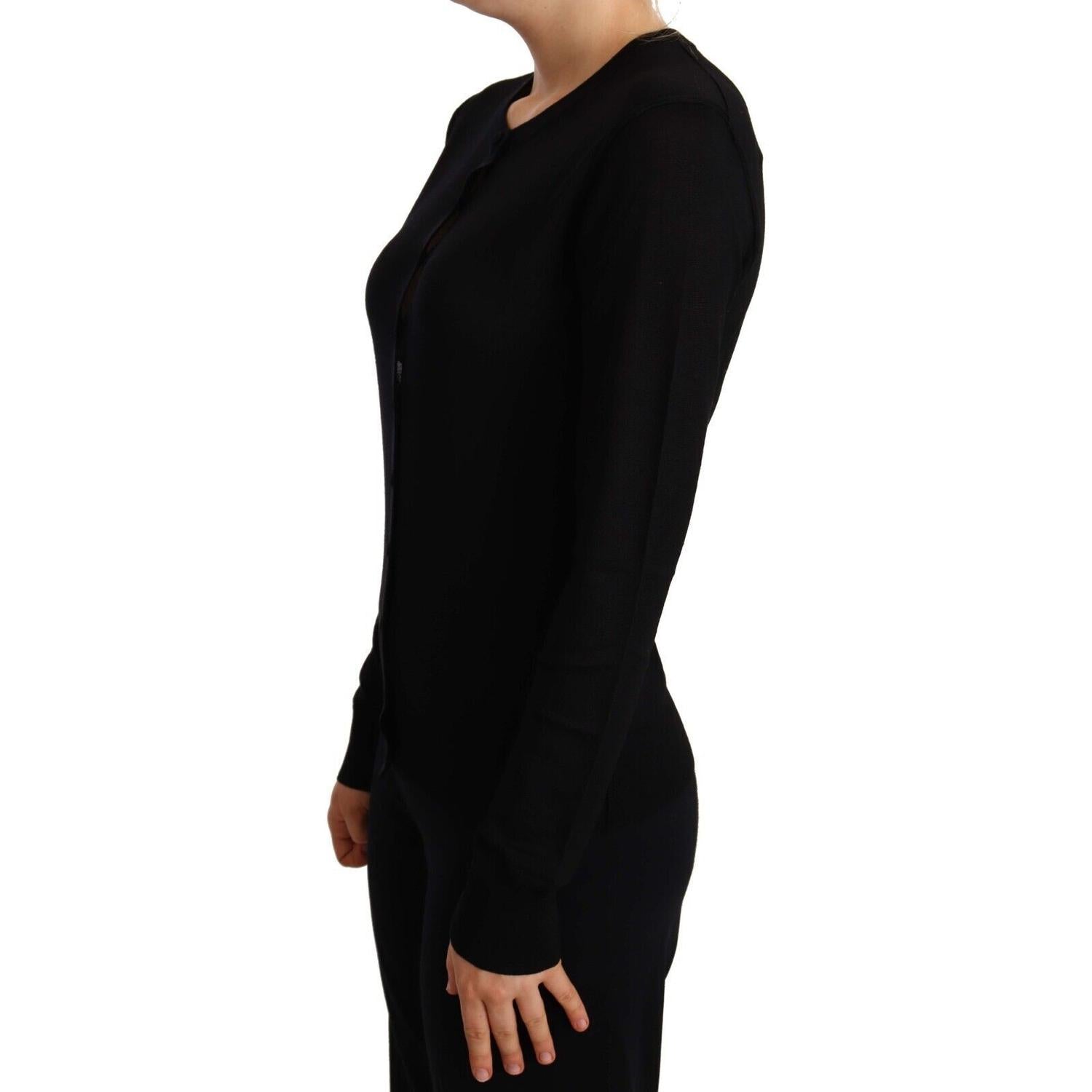 Dolce & Gabbana Black Crewneck Pullover STAFF Sweater Wool