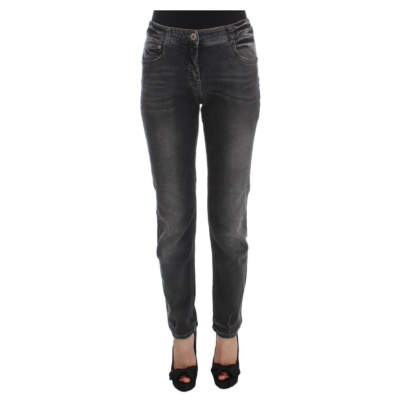 Ermanno Scervino Elegant Gray Regular Fit Jeans Jeans & Pants Ermanno Scervino