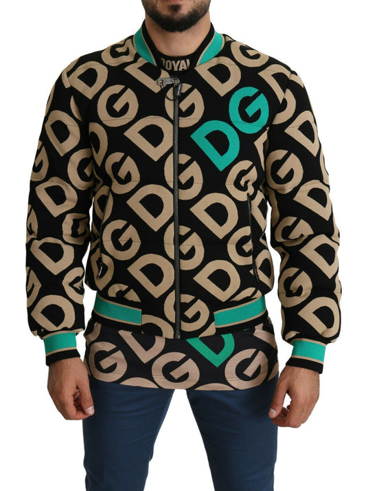 Dolce & Gabbana Iconic Printed Bomber Jacket – Exquisite Design Dolce & Gabbana