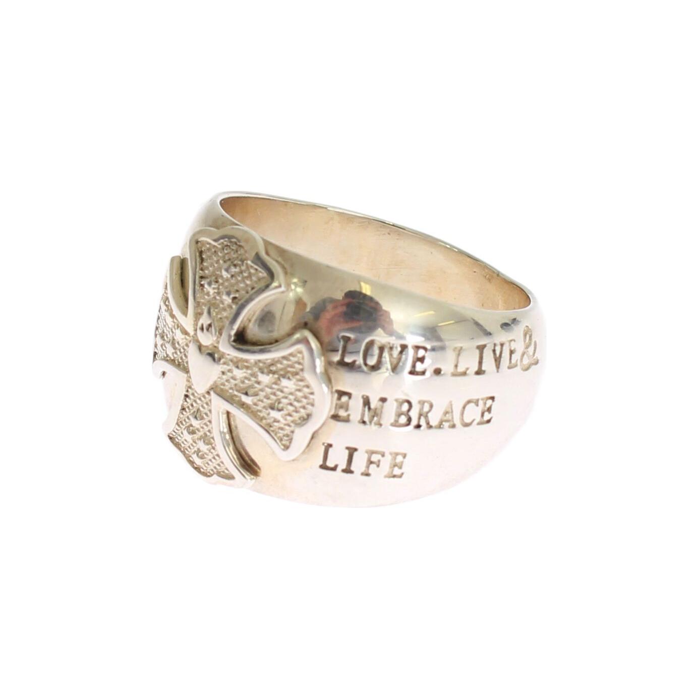 优雅纯银个性戒指