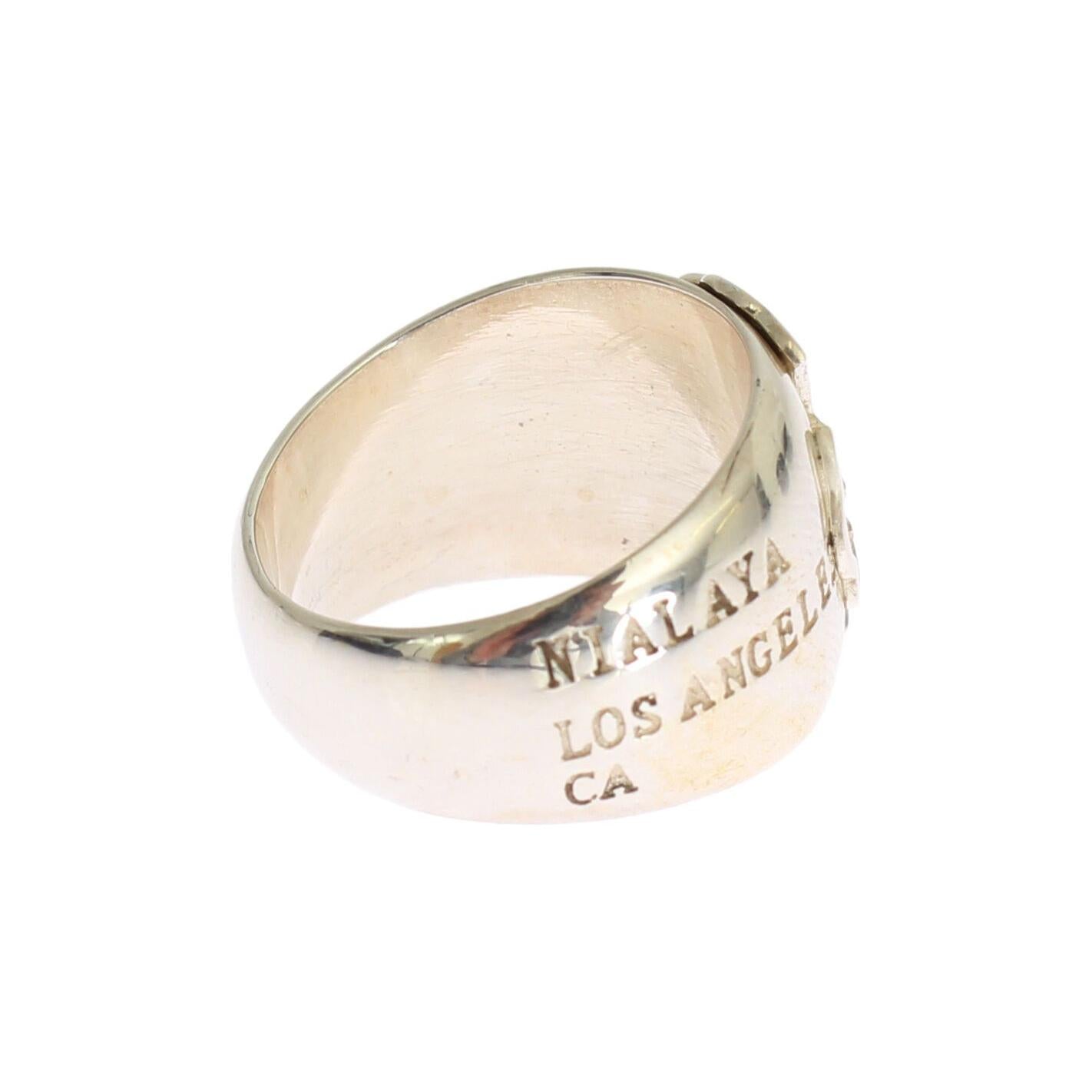 优雅纯银个性戒指