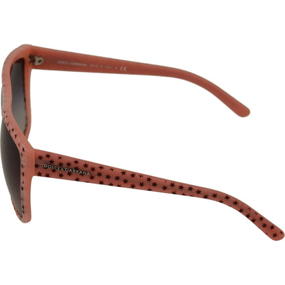 Dolce & Gabbana Brown Stars Acetate Frame Women Shades Sunglasses Dolce & Gabbana