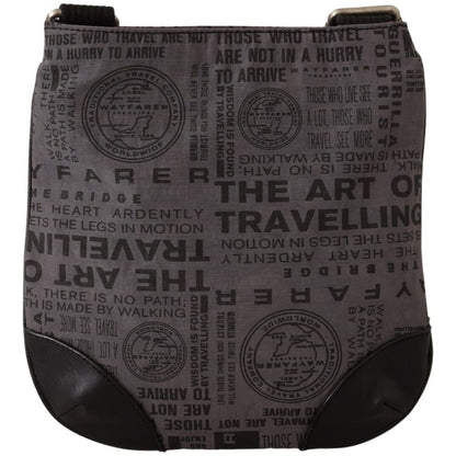 WAYFARER Gray Printed Logo Shoulder Crossbody Purse Bag WAYFARER