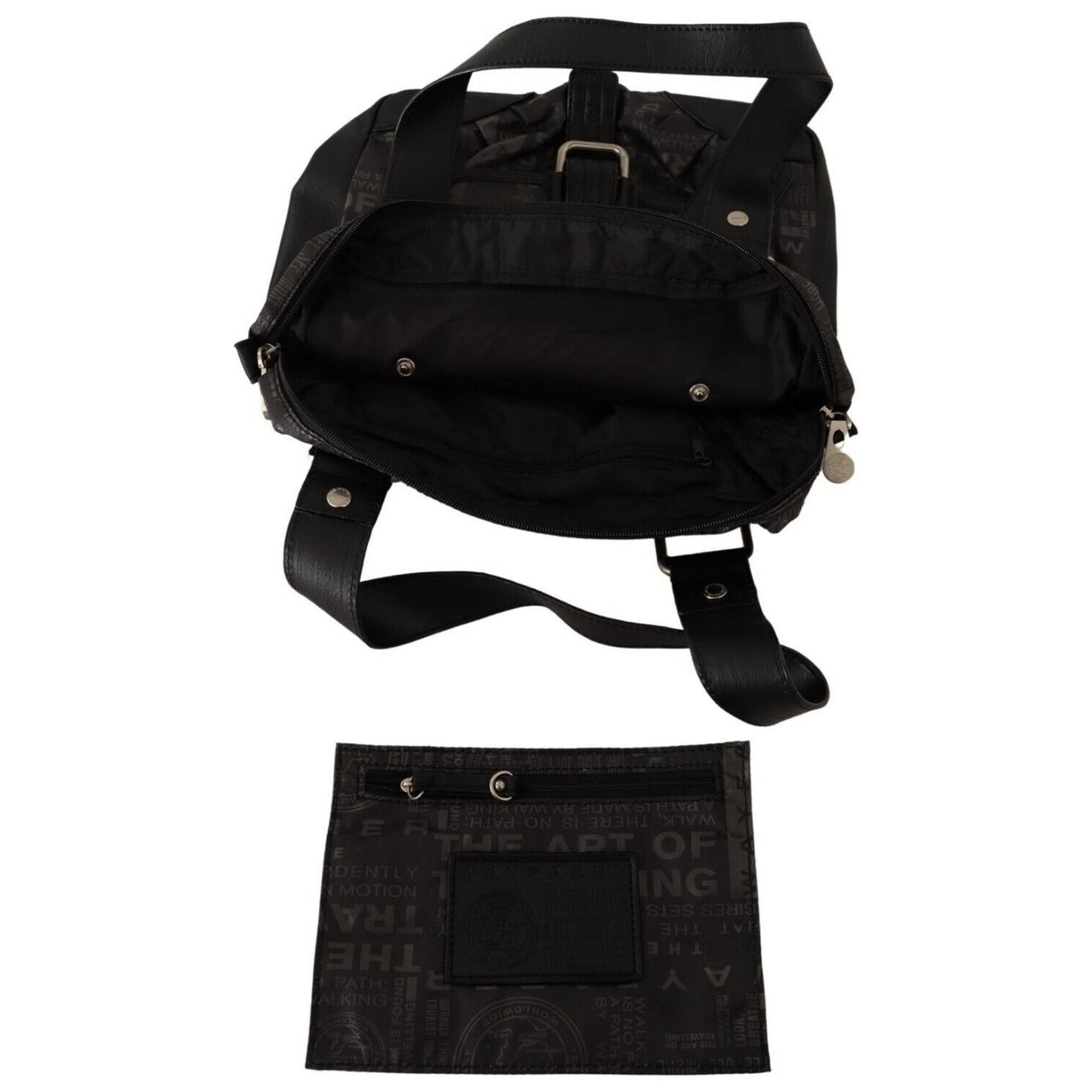 WAYFARER Black Printed Logo Shoulder Handbag Purse Bag