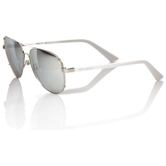 Frankie Morello Silver Metallic Men Sunglass Frankie Morello